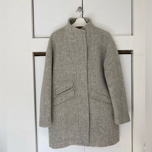 J. Crew Cocoon Coat in Italian Stadium Cloth Wool